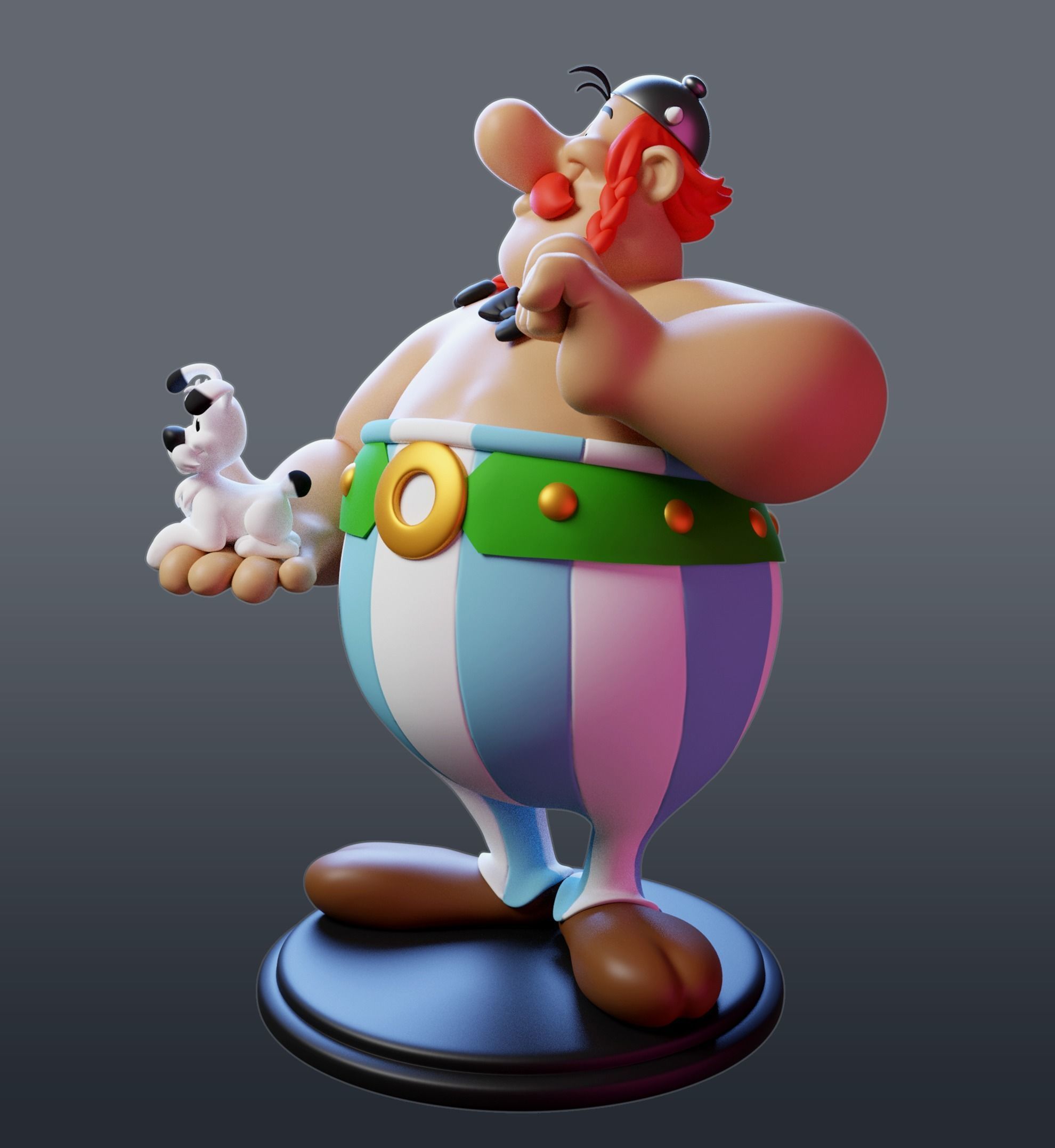 Obelix with Ideafix 3D print model_9