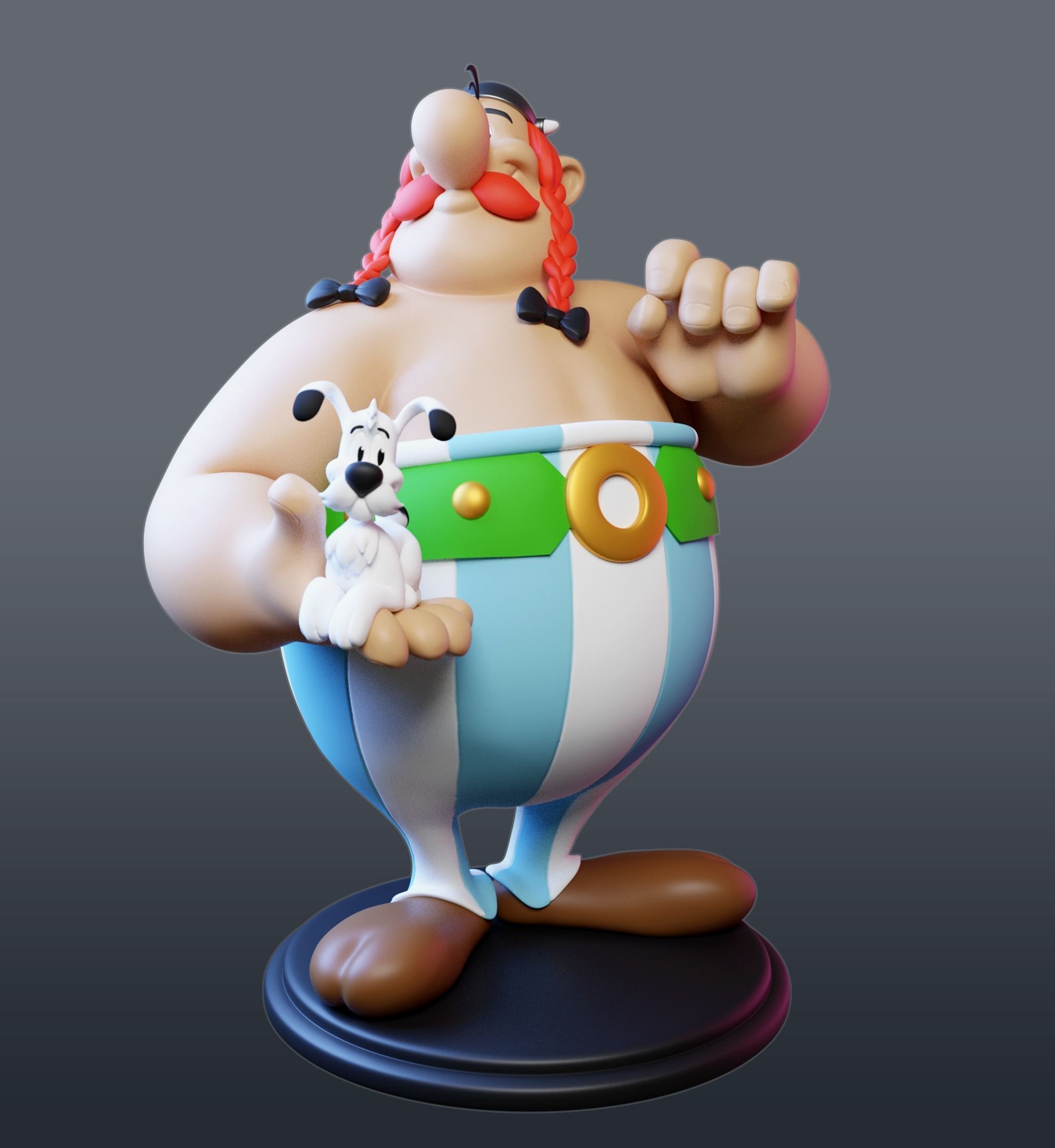 Obelix with Ideafix 3D print model_1