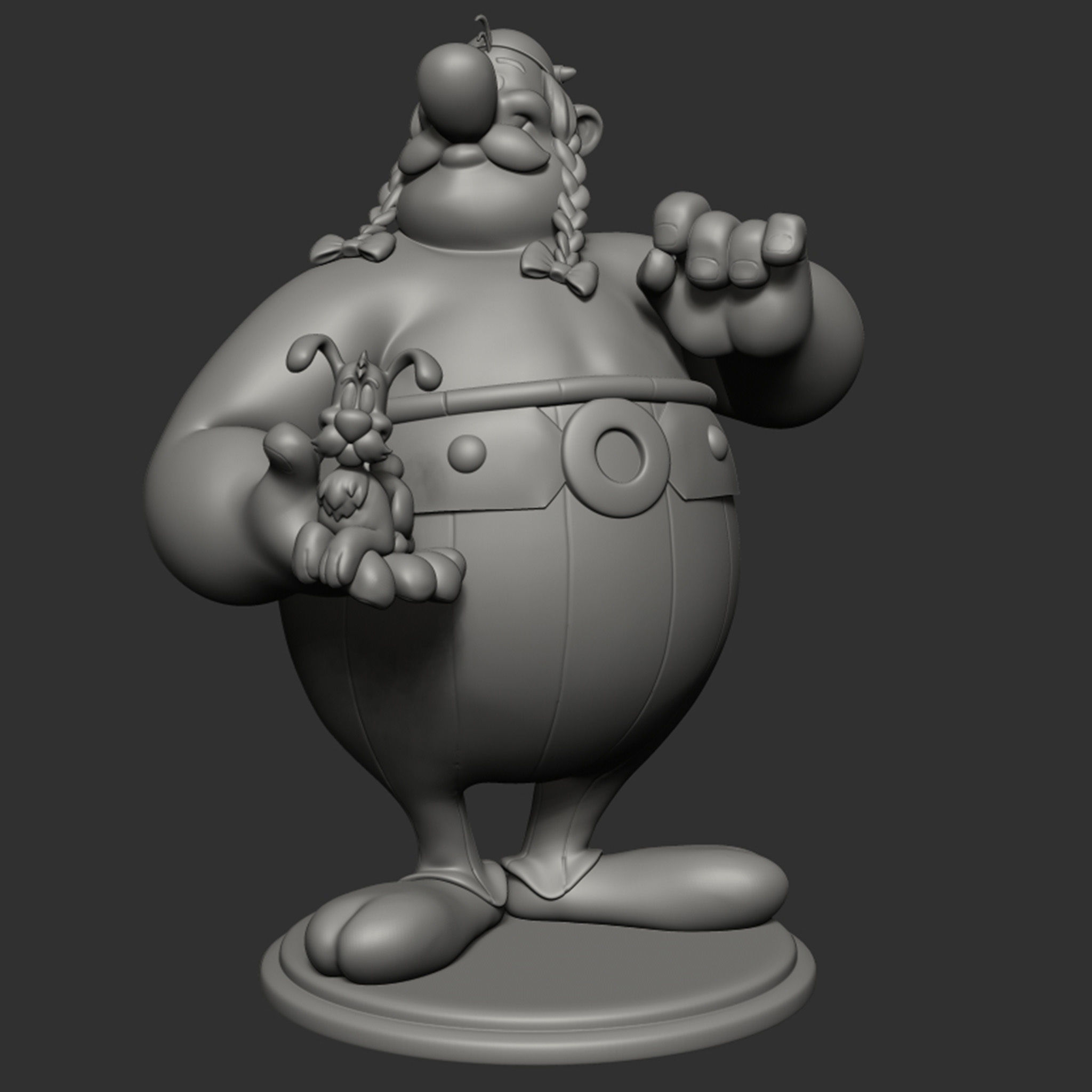 Obelix with Ideafix 3D print model_21