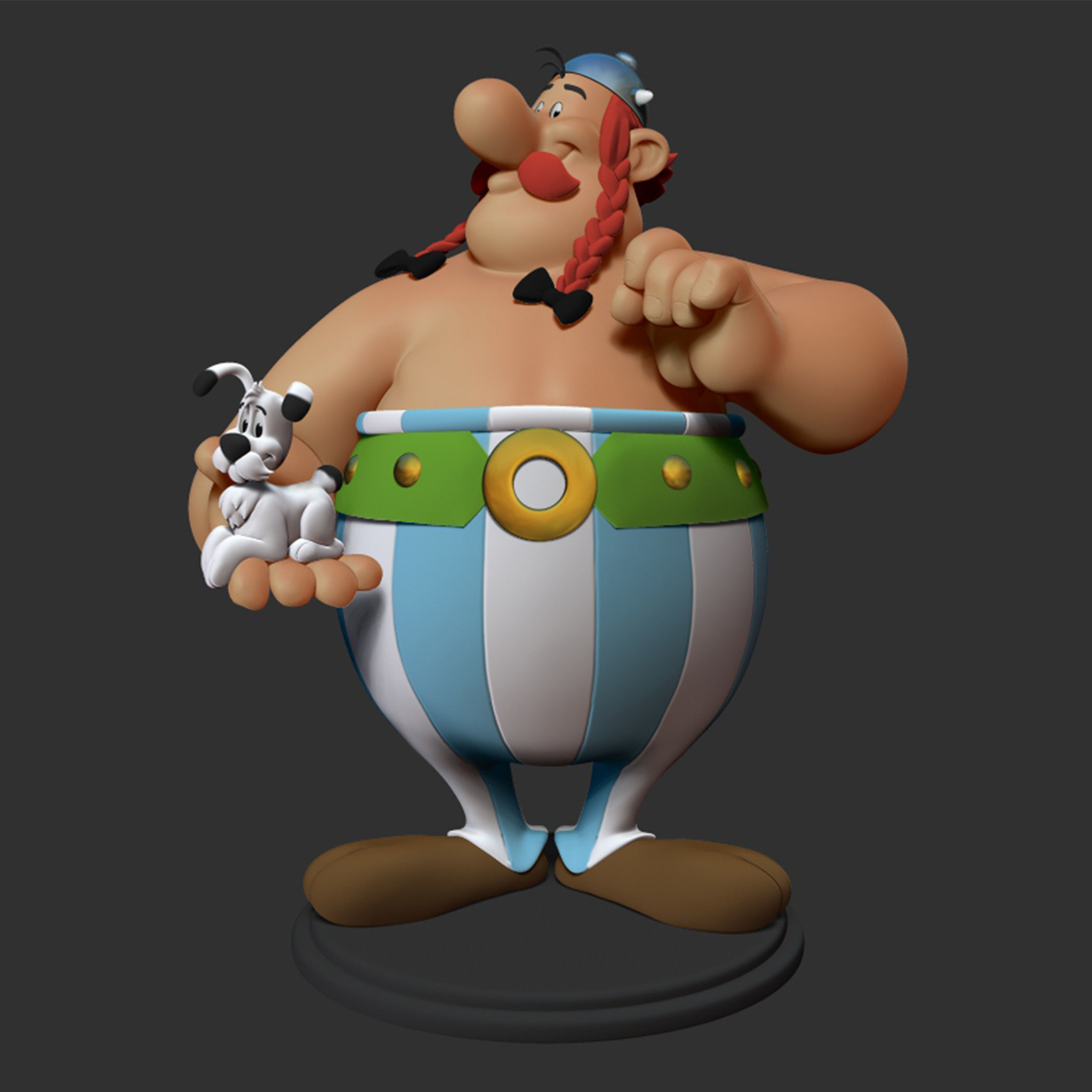 Obelix with Ideafix 3D print model_10