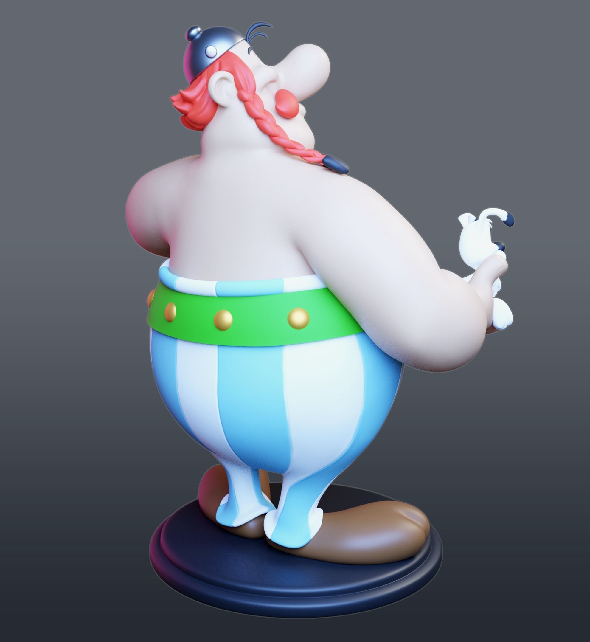 Obelix with Ideafix 3D print model_4