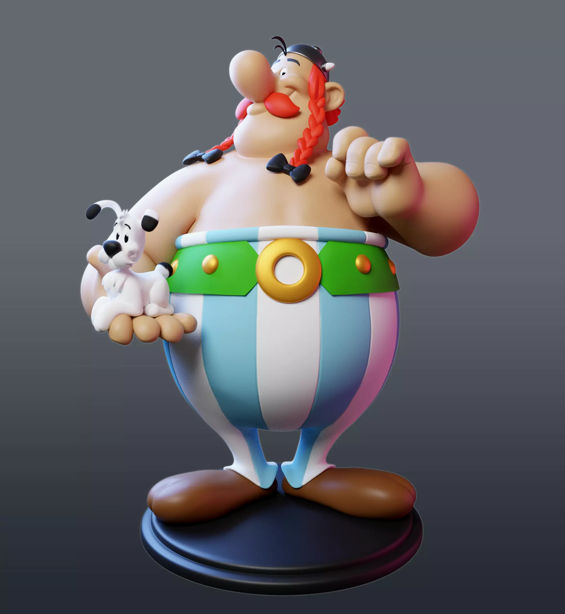 Obelix with Ideafix 3D print model_0