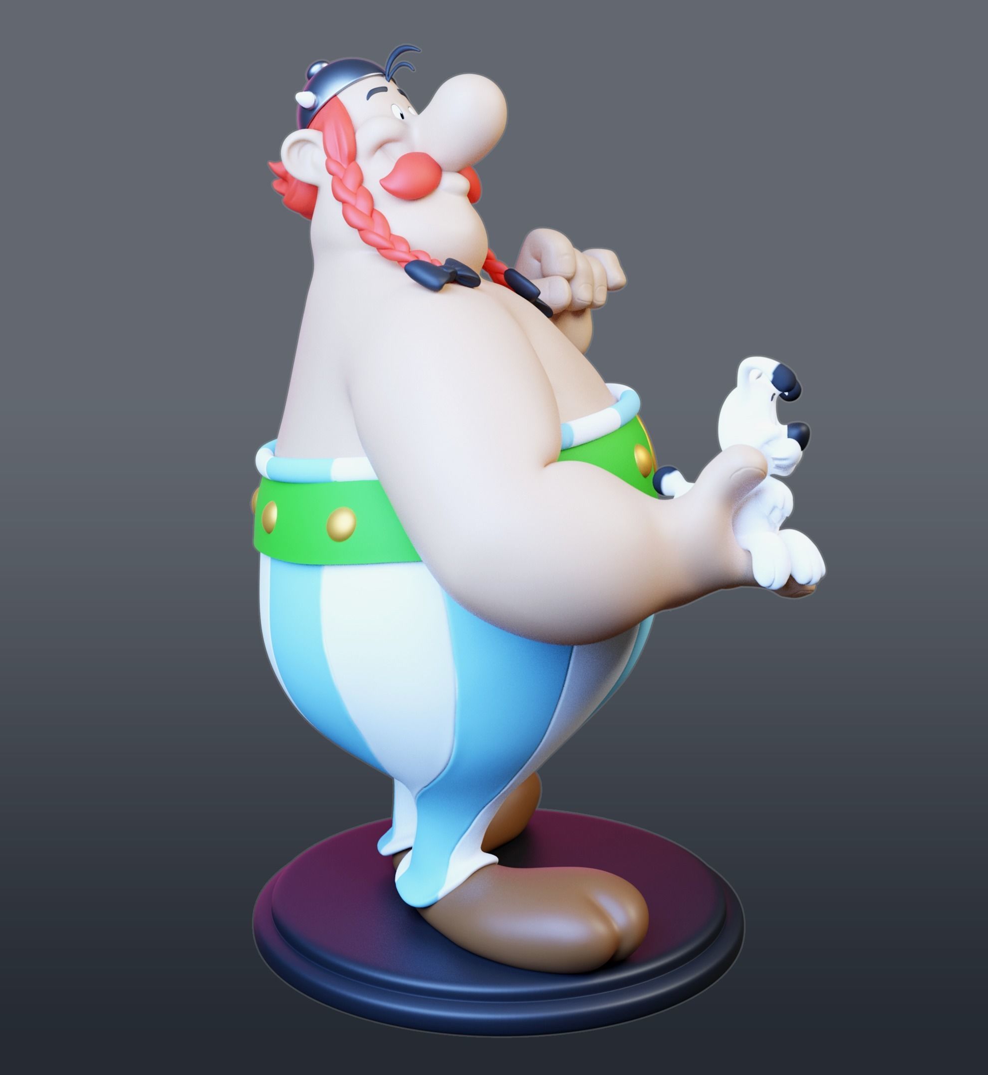 Obelix with Ideafix 3D print model_3