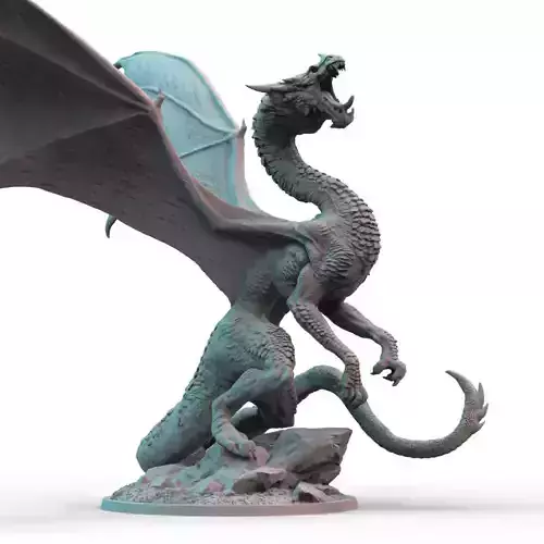 Young Dragon  3D print model