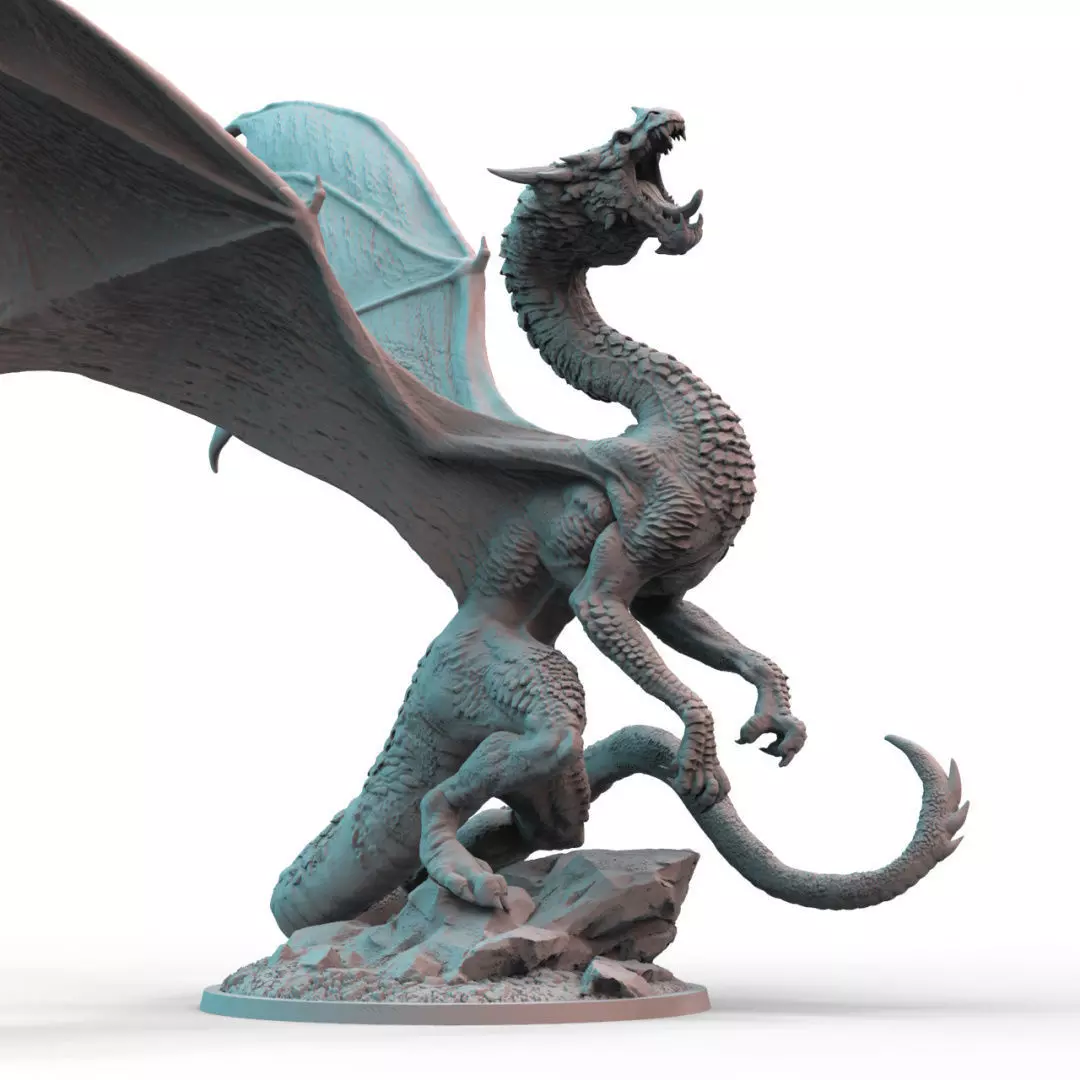 Young Dragon 3D print model_0