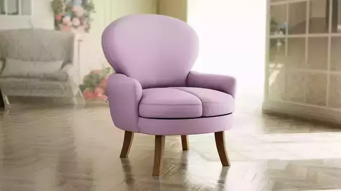 Furniture Accent Chairs Bohemian 005 Low-poly 3D model