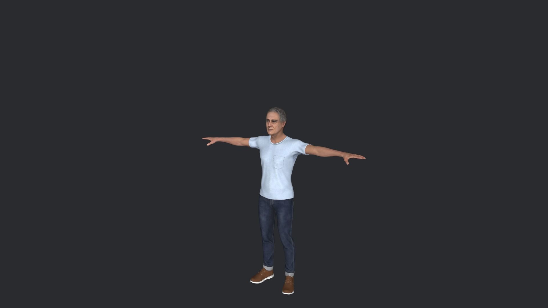 Franklin D Roosevelt  Hyper Realistic Full Body Rigged Character 3D model_5