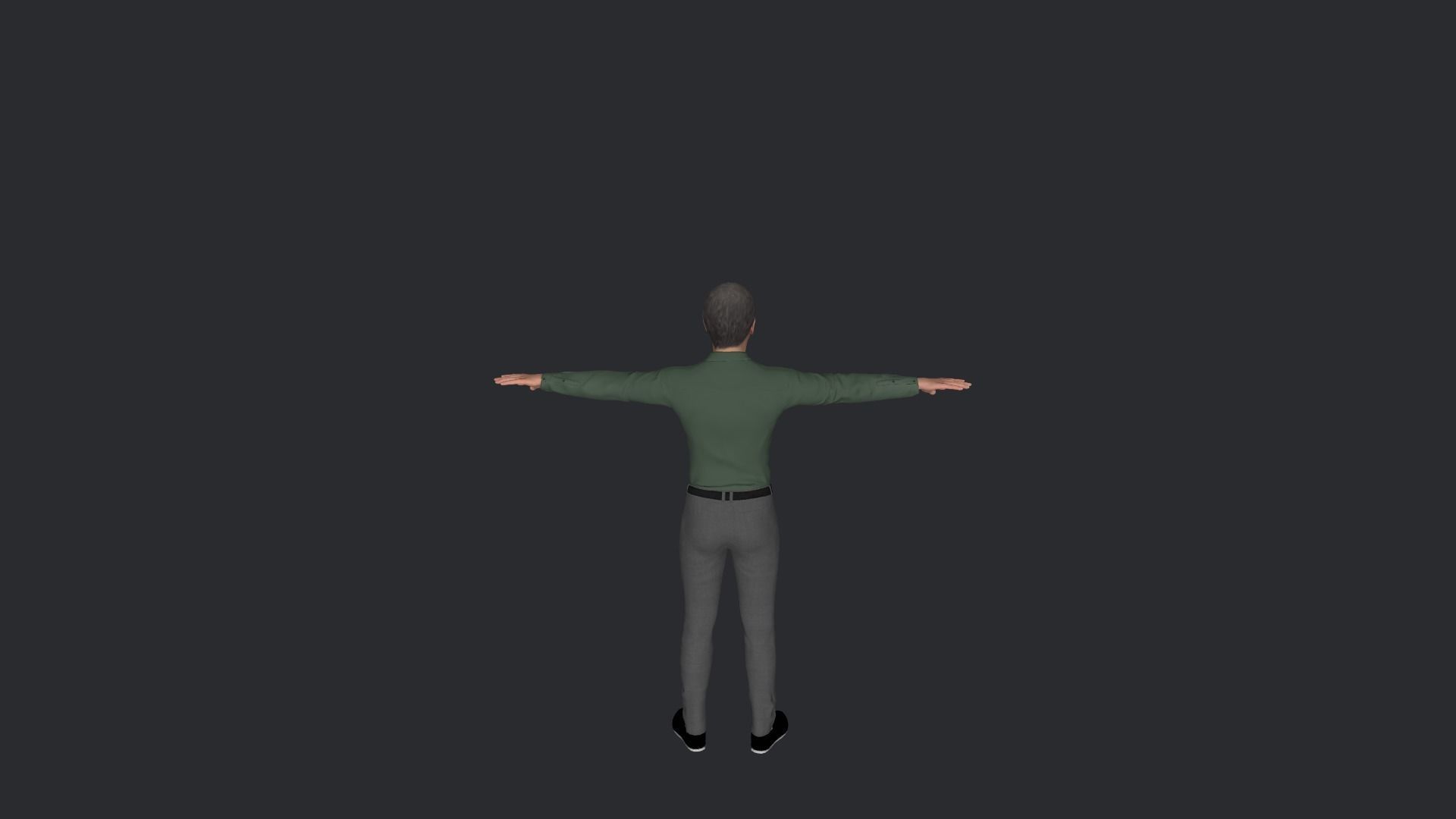 Franklin D Roosevelt  Hyper Realistic Full Body Rigged Character 3D model_30