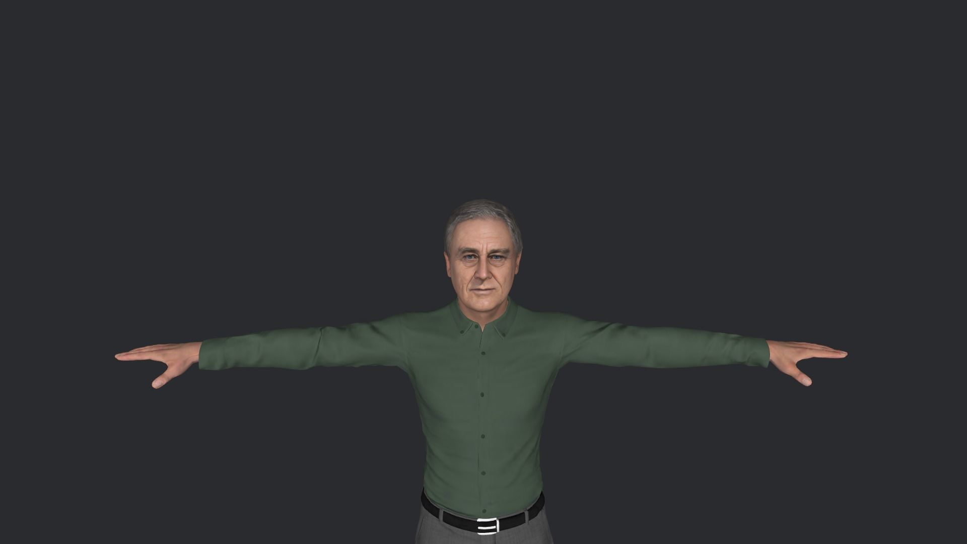 Franklin D Roosevelt  Hyper Realistic Full Body Rigged Character 3D model_28