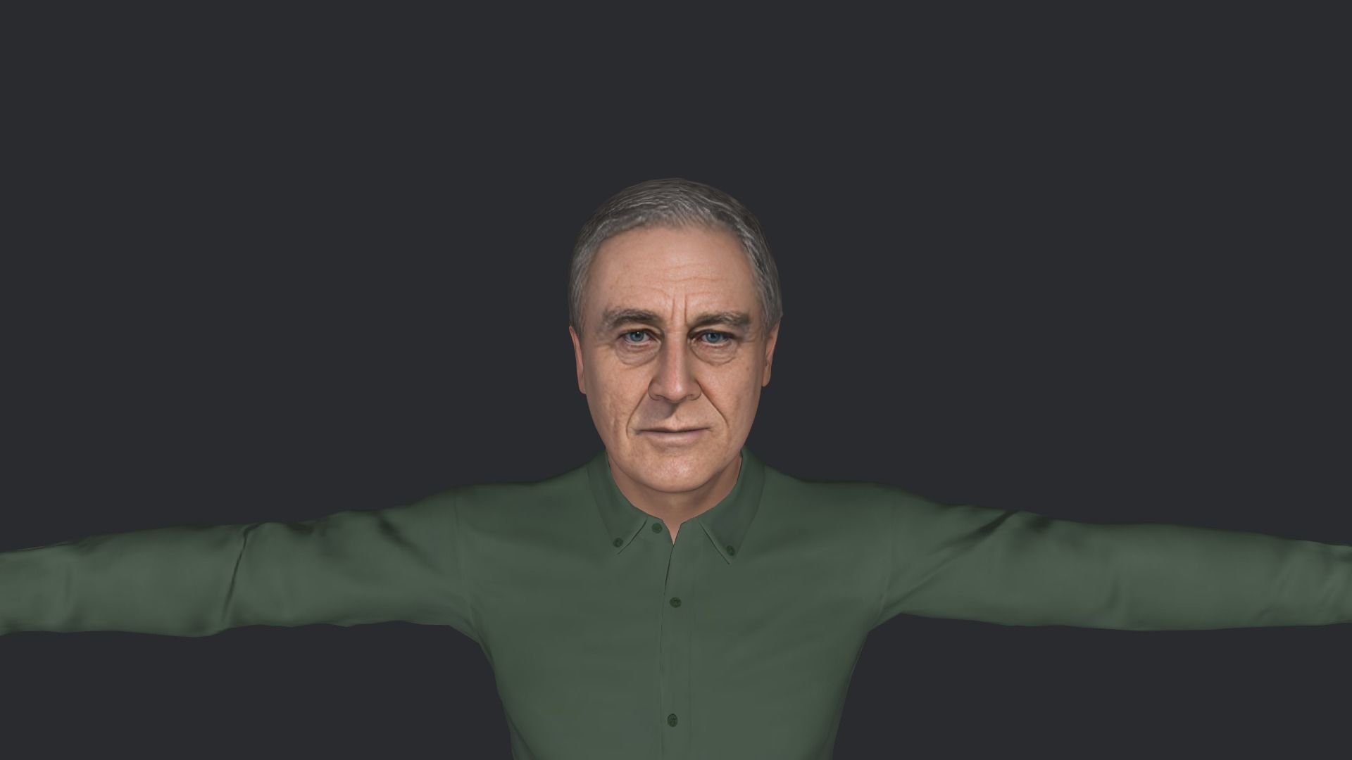 Franklin D Roosevelt  Hyper Realistic Full Body Rigged Character 3D model_27