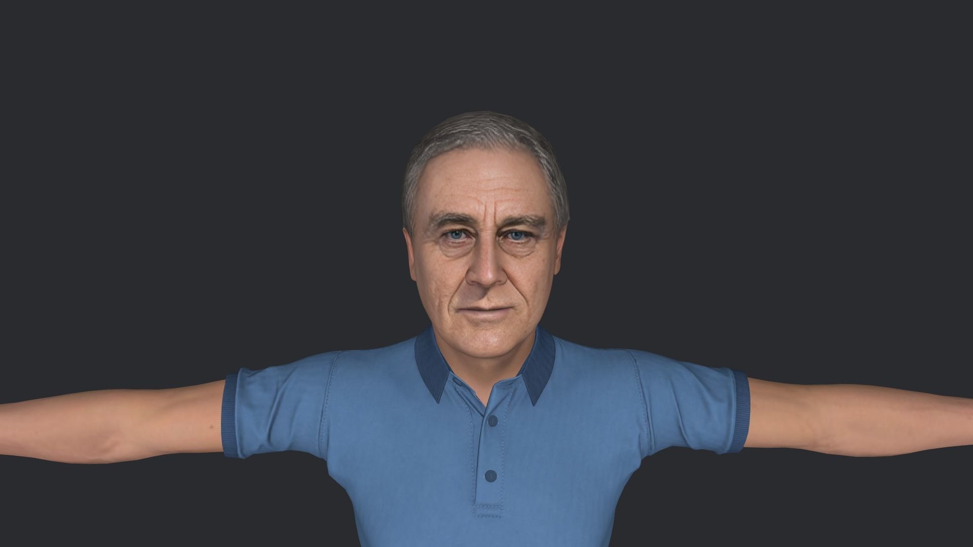 Franklin D Roosevelt  Hyper Realistic Full Body Rigged Character 3D model_12