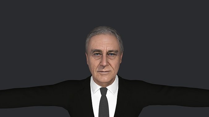 Franklin D Roosevelt  Hyper Realistic Full Body Rigged Character 3D model