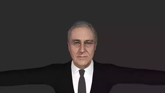 Franklin D Roosevelt  Hyper Realistic Full Body Rigged Character 3D model