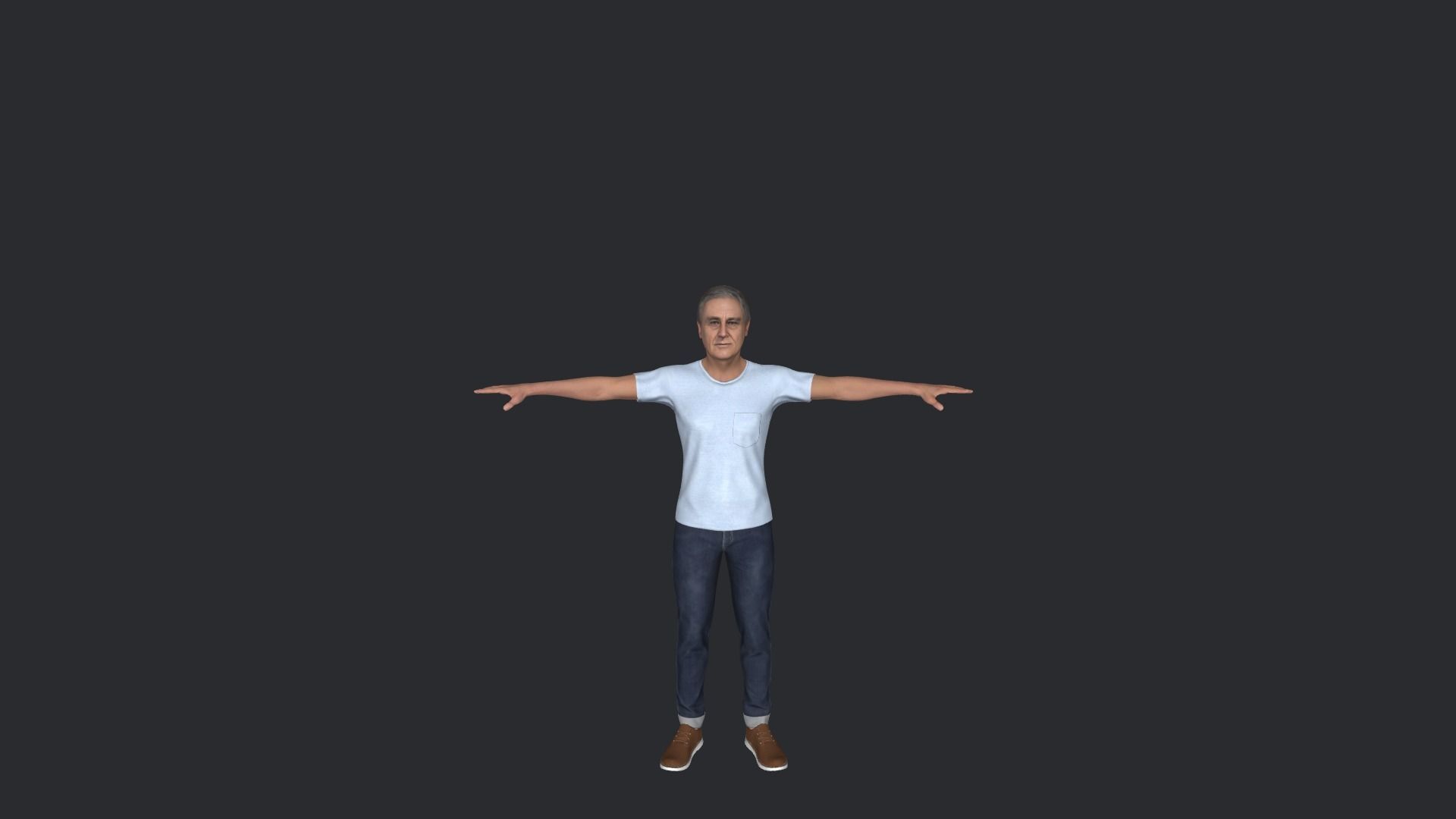 Franklin D Roosevelt  Hyper Realistic Full Body Rigged Character 3D model_4