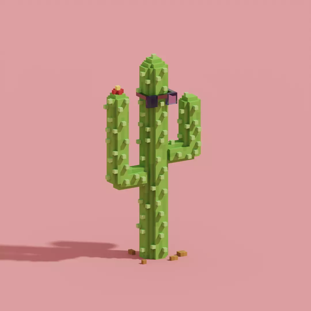 Hot Cactus Free 3D model