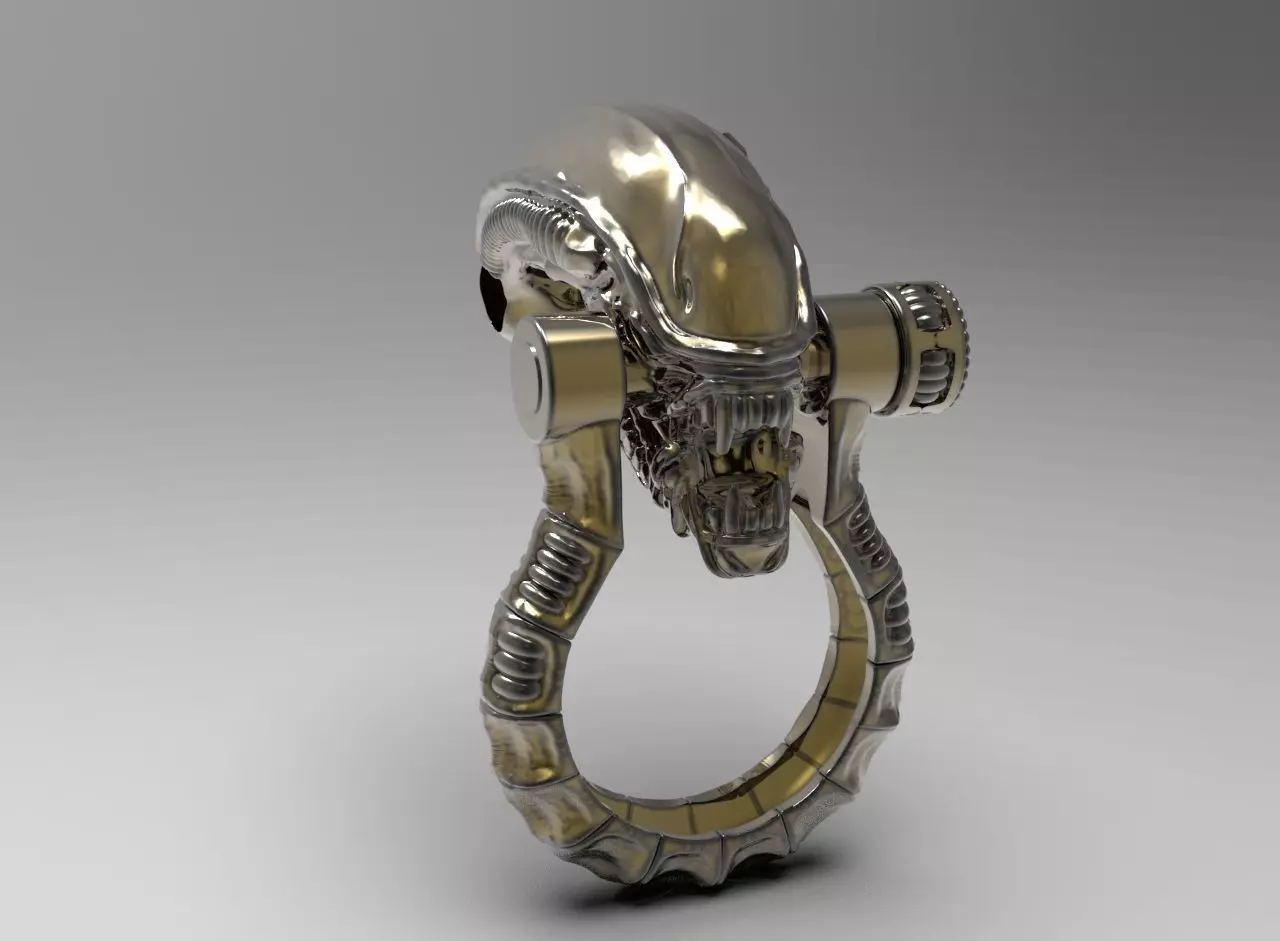 Bracelet Alien 3D print model_0