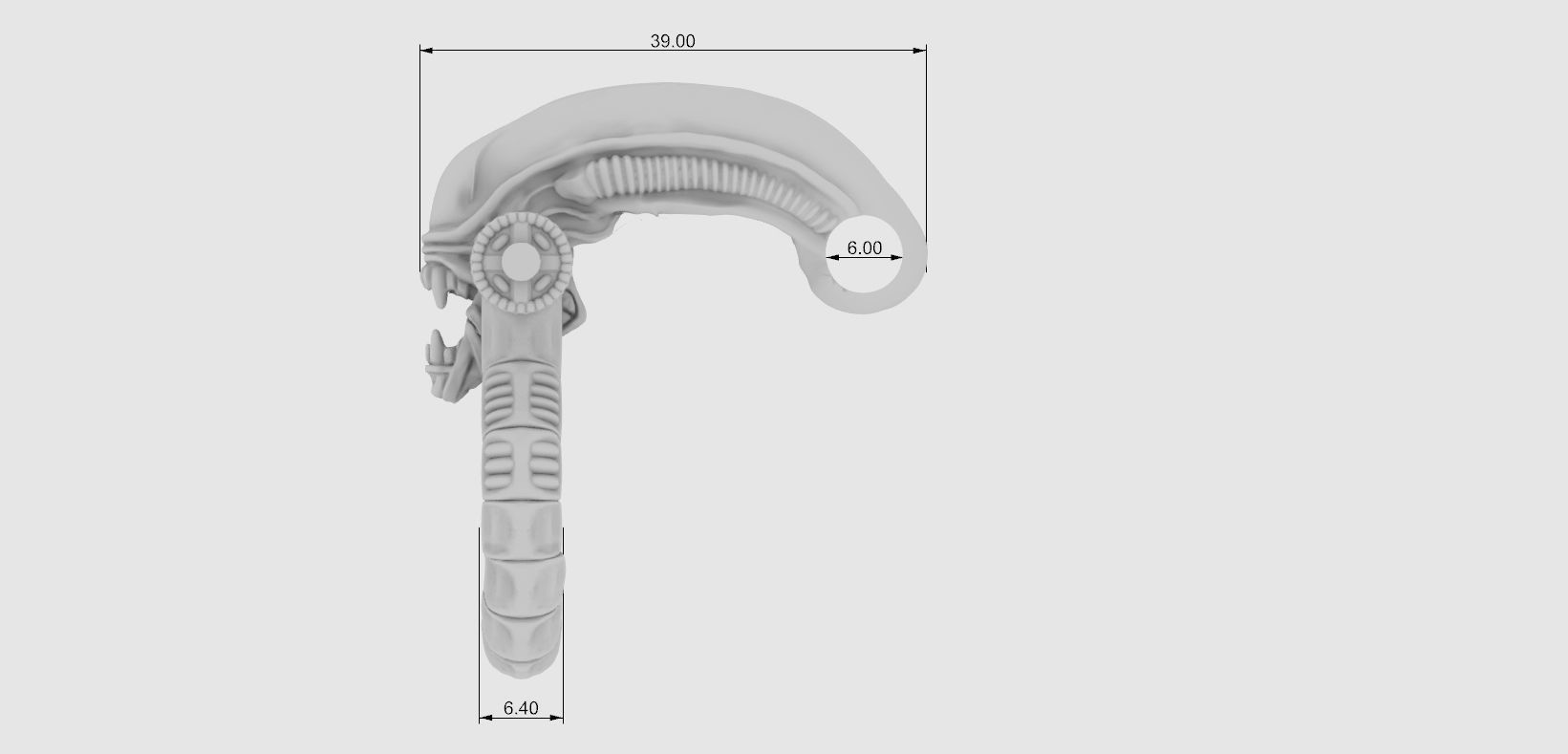 Bracelet Alien 3D print model_9