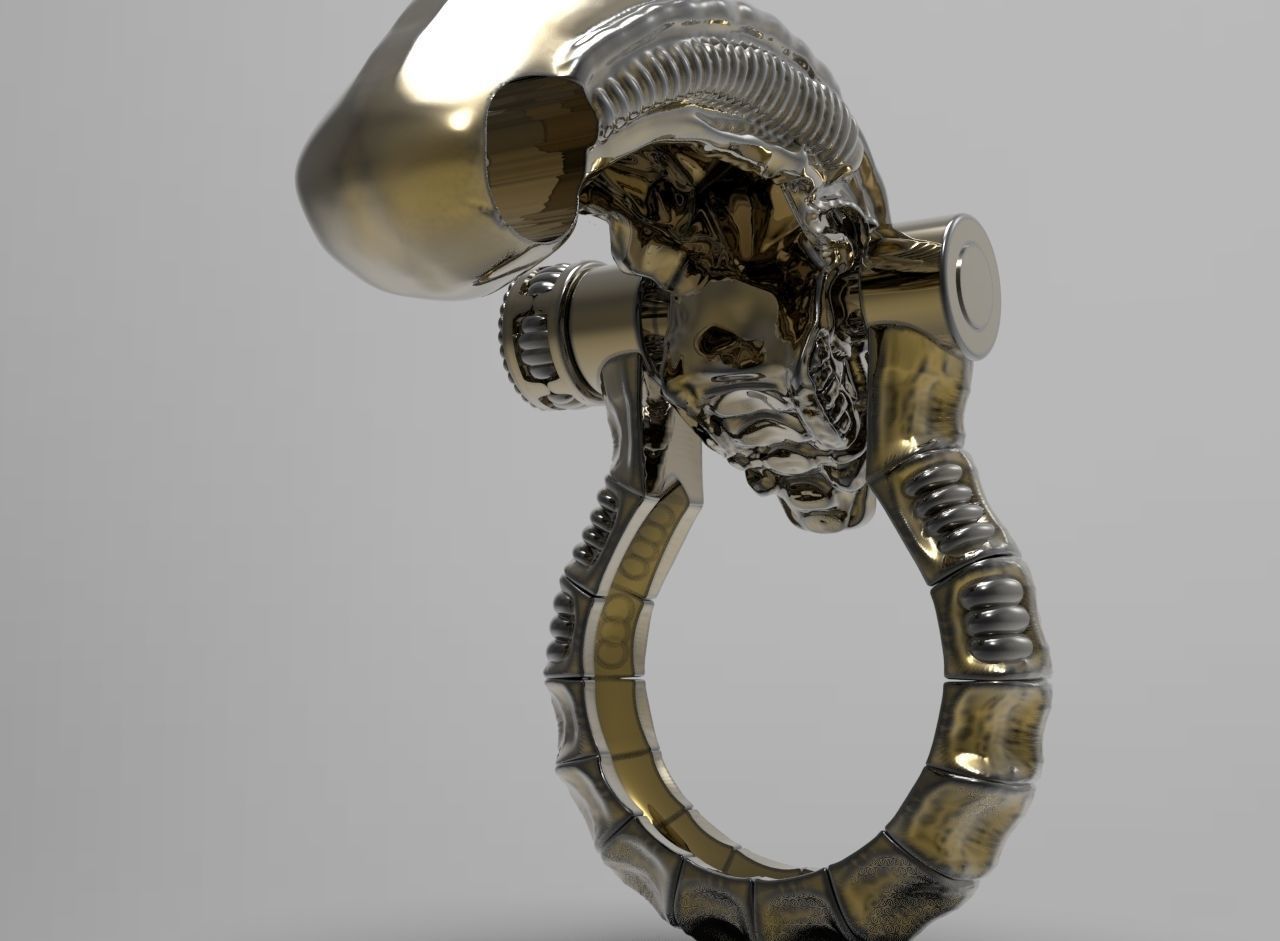 Bracelet Alien 3D print model_5