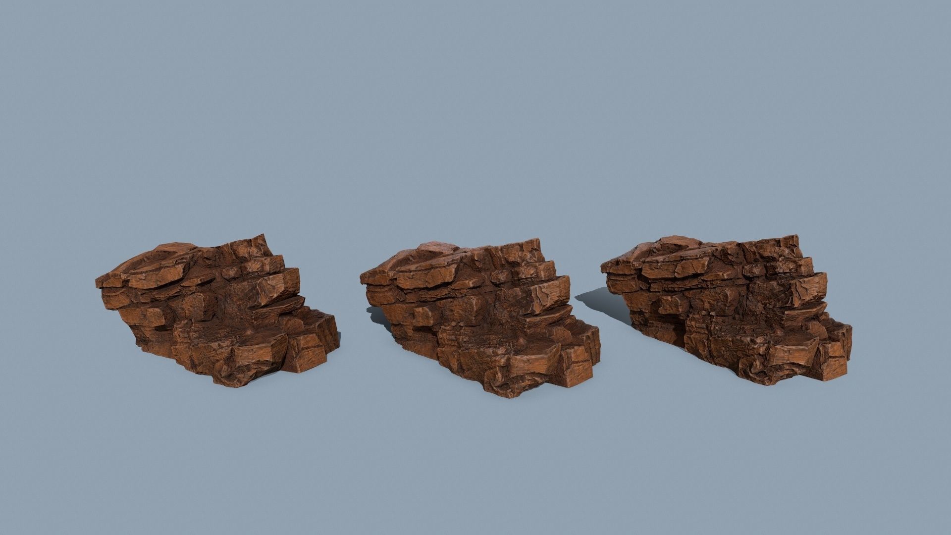desert rocks Low-poly 3D model_11