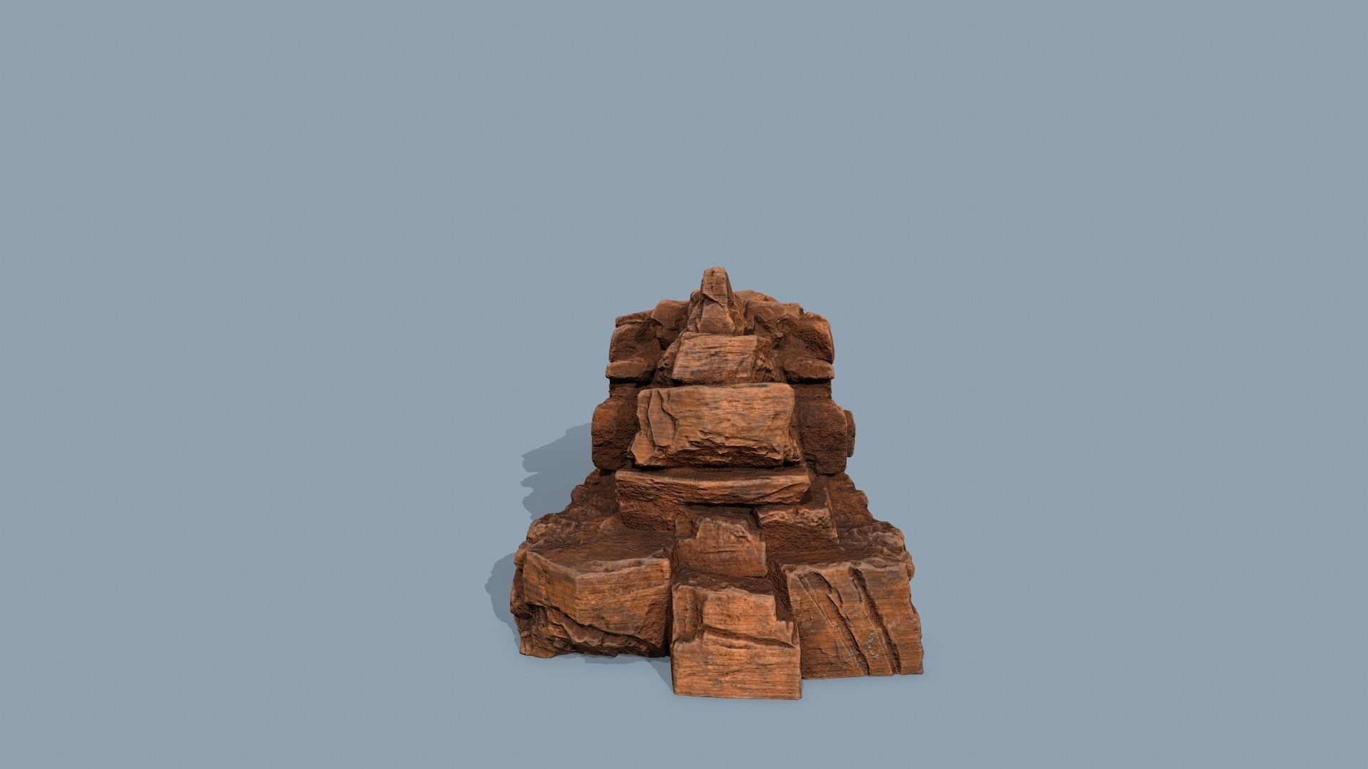 desert rocks Low-poly 3D model_3