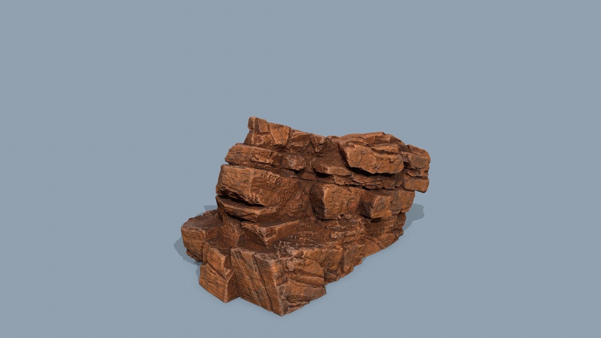 desert rocks Low-poly 3D model_4