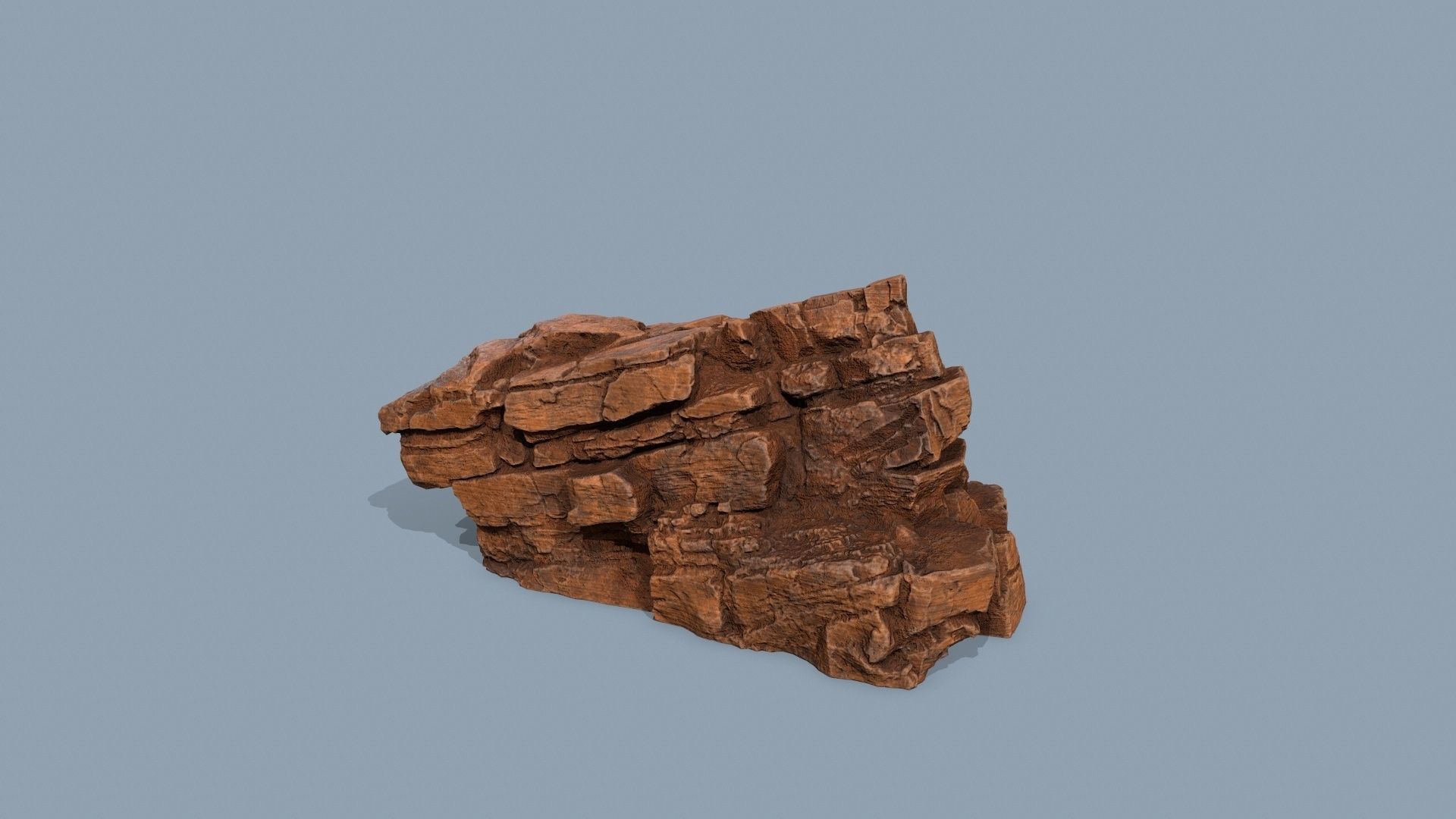 desert rocks Low-poly 3D model_1
