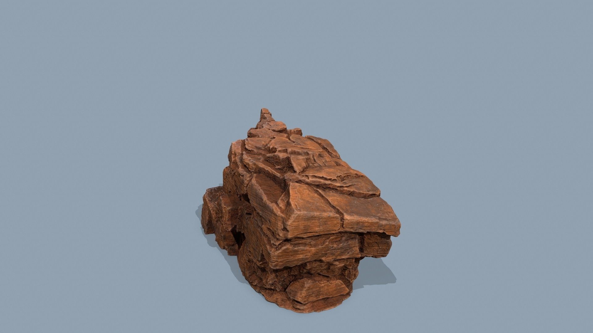 desert rocks Low-poly 3D model_7