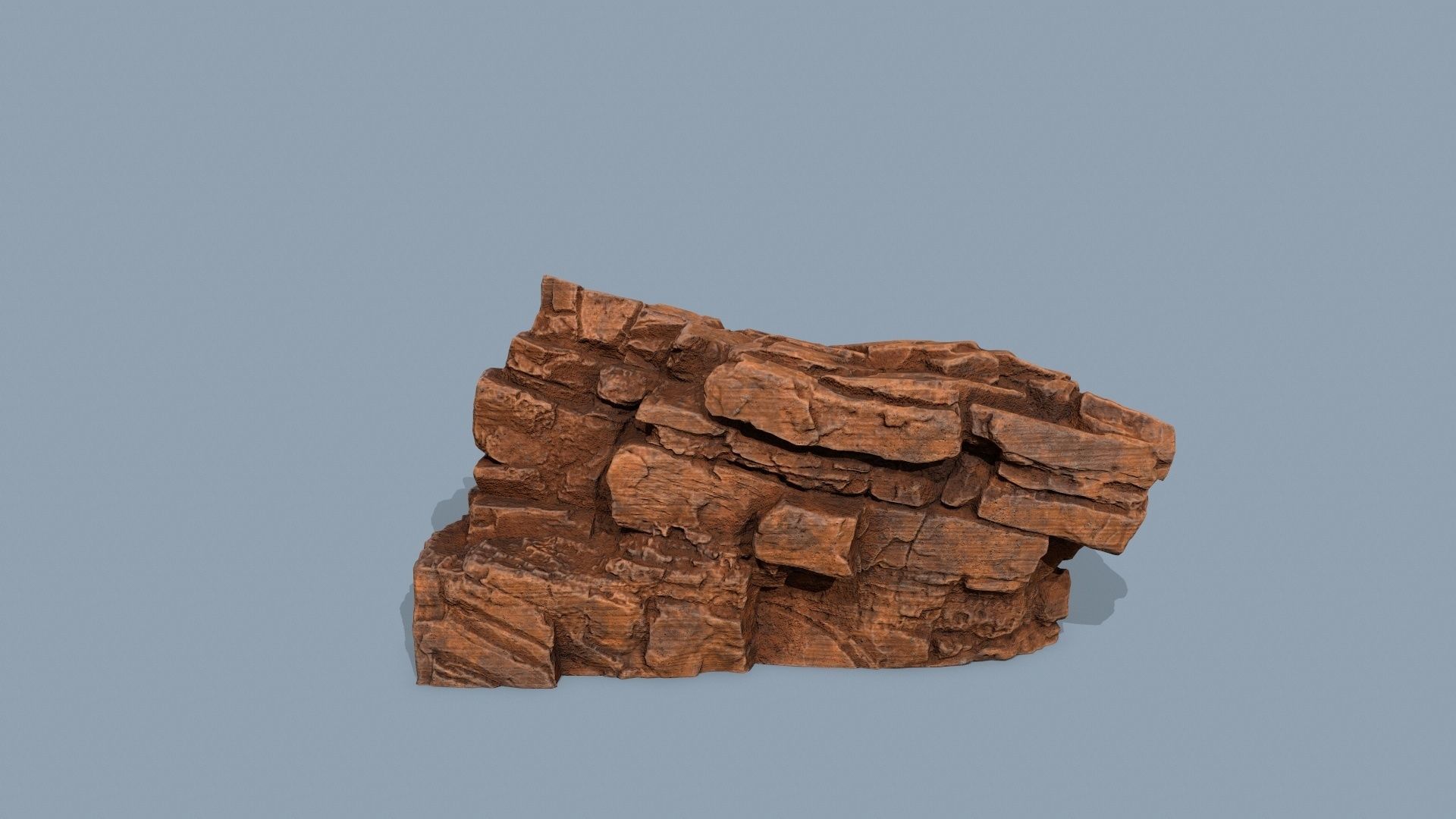 desert rocks Low-poly 3D model_5