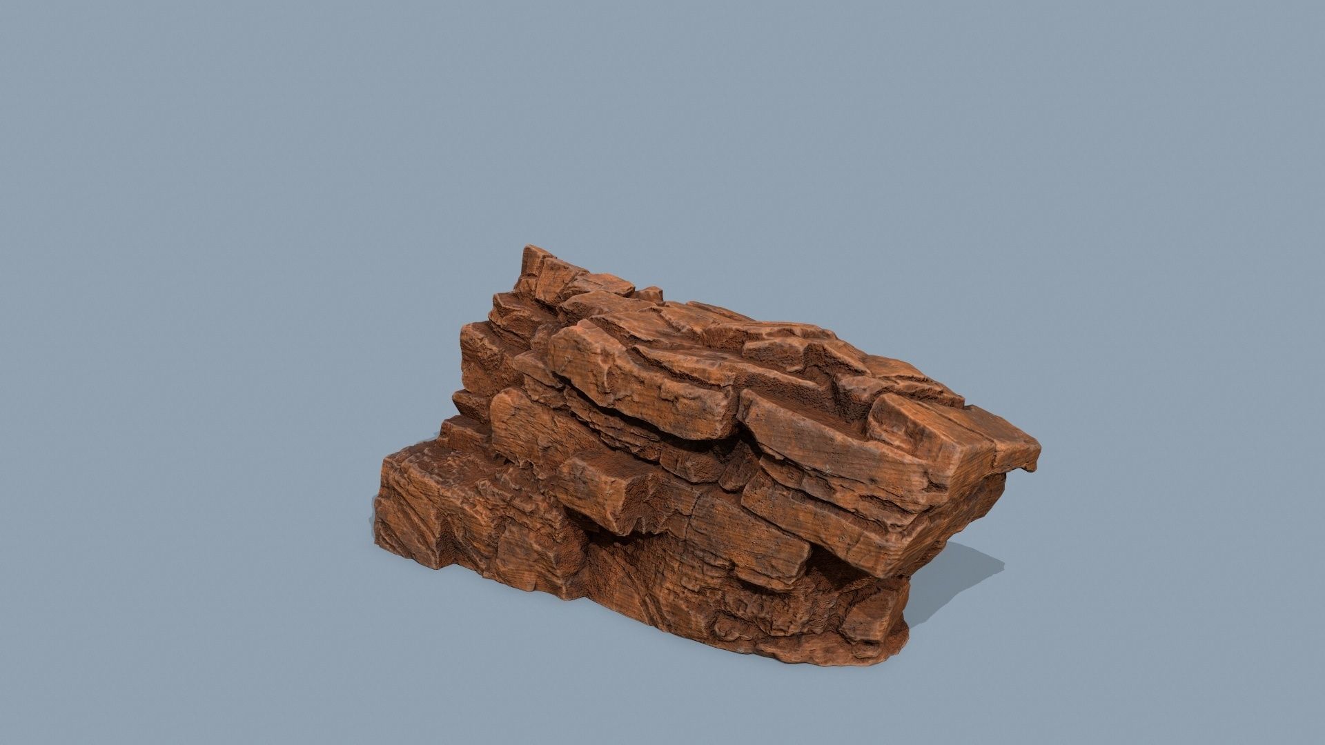 desert rocks Low-poly 3D model_6