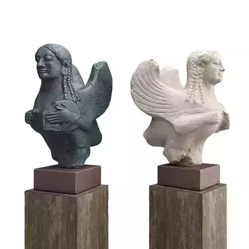 Siren ancient statuette