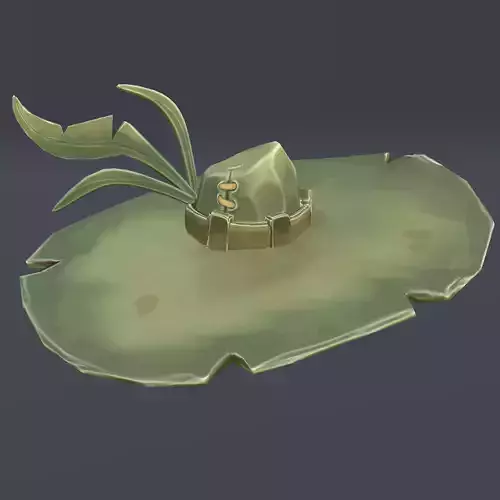 Hand Painted 3D Hat Stylized Low Poly 