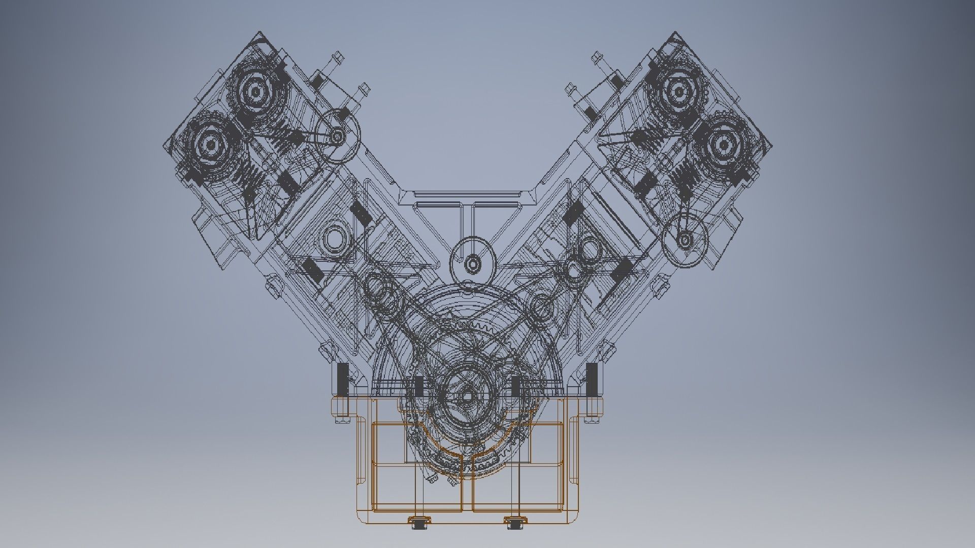V12 engine 3d model  3D model_9