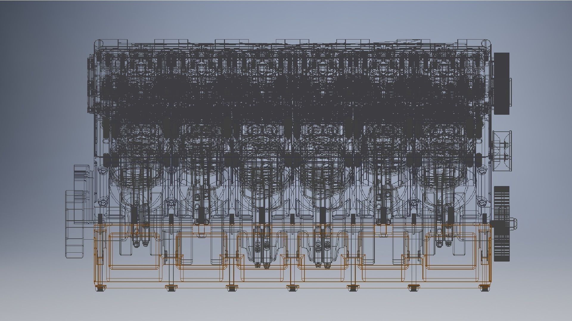 V12 engine 3d model  3D model_11