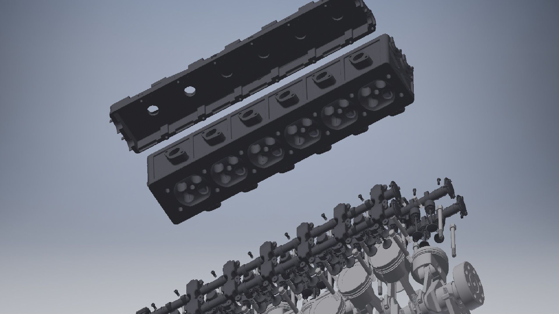 V12 engine 3d model  3D model_13