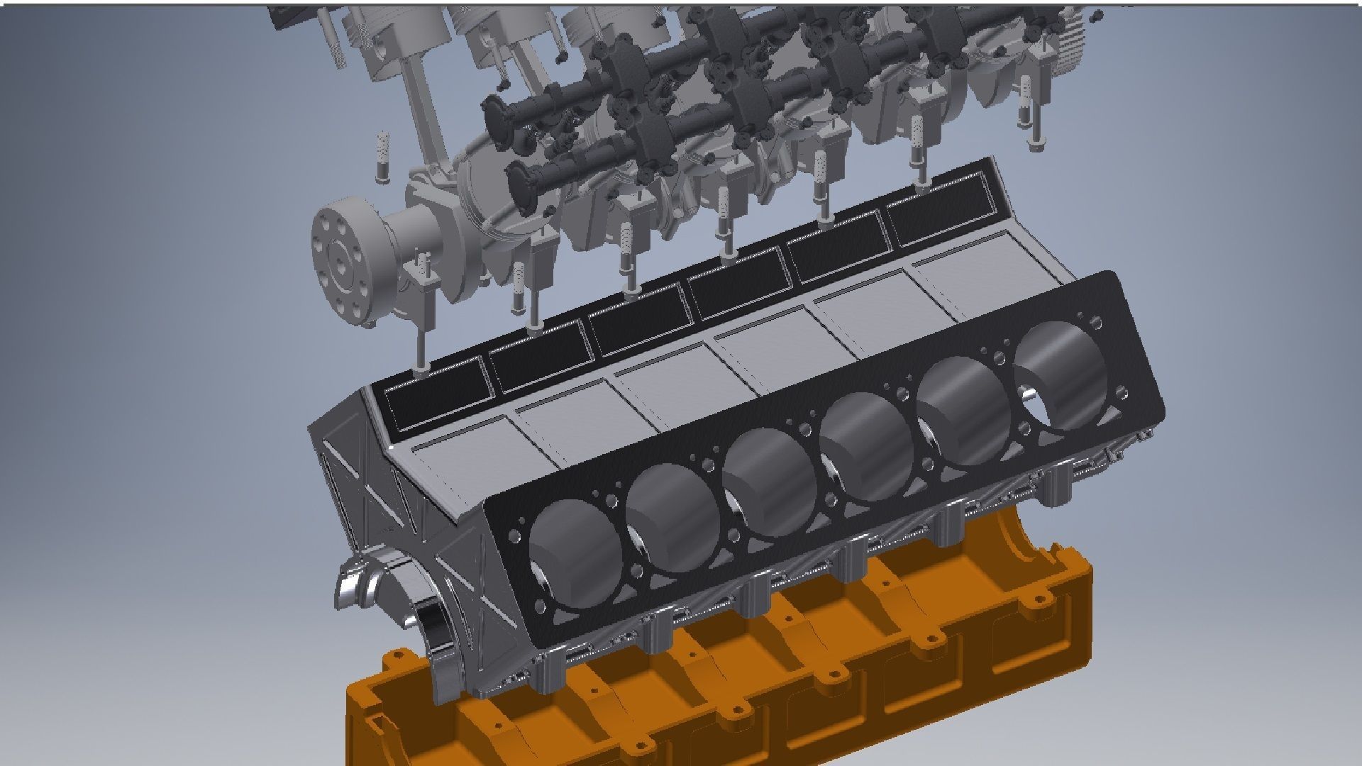 V12 engine 3d model  3D model_14