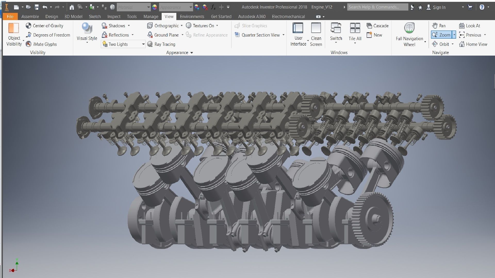 V12 engine 3d model  3D model_5