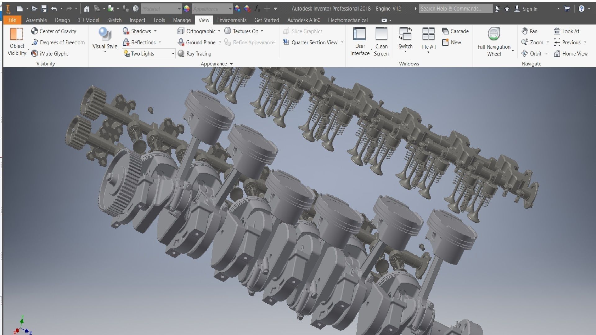 V12 engine 3d model  3D model_8