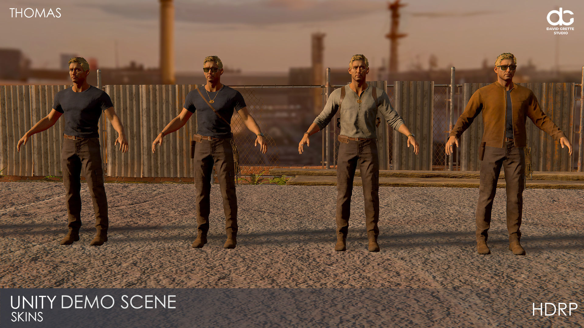 Adventure Characters Pack - Survival Survivor RPG Shooter Action Low-poly 3D model_97