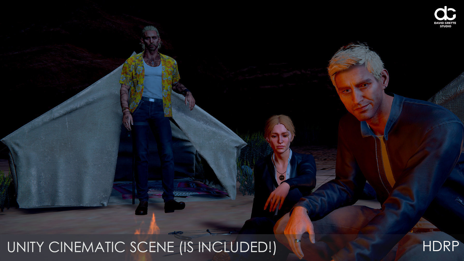 Adventure Characters Pack - Survival Survivor RPG Shooter Action Low-poly 3D model_40