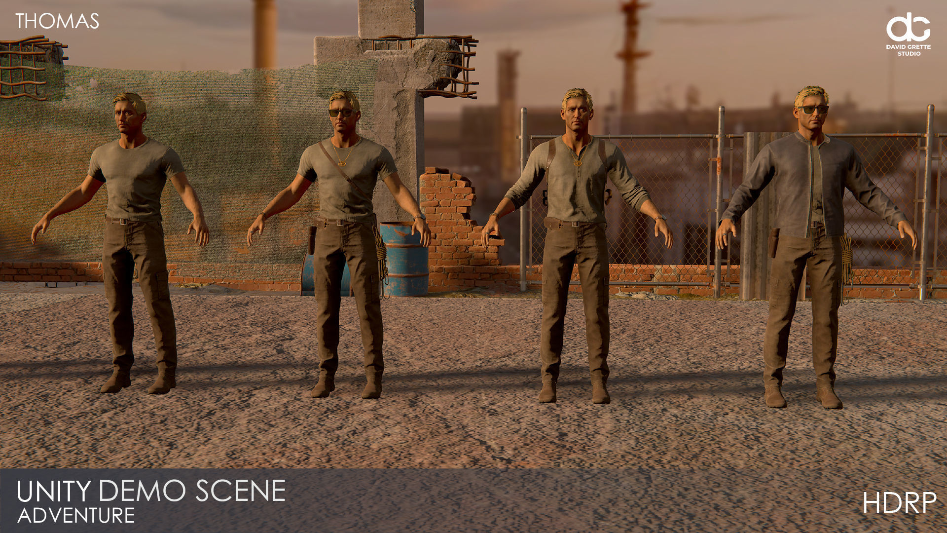 Adventure Characters Pack - Survival Survivor RPG Shooter Action Low-poly 3D model_94