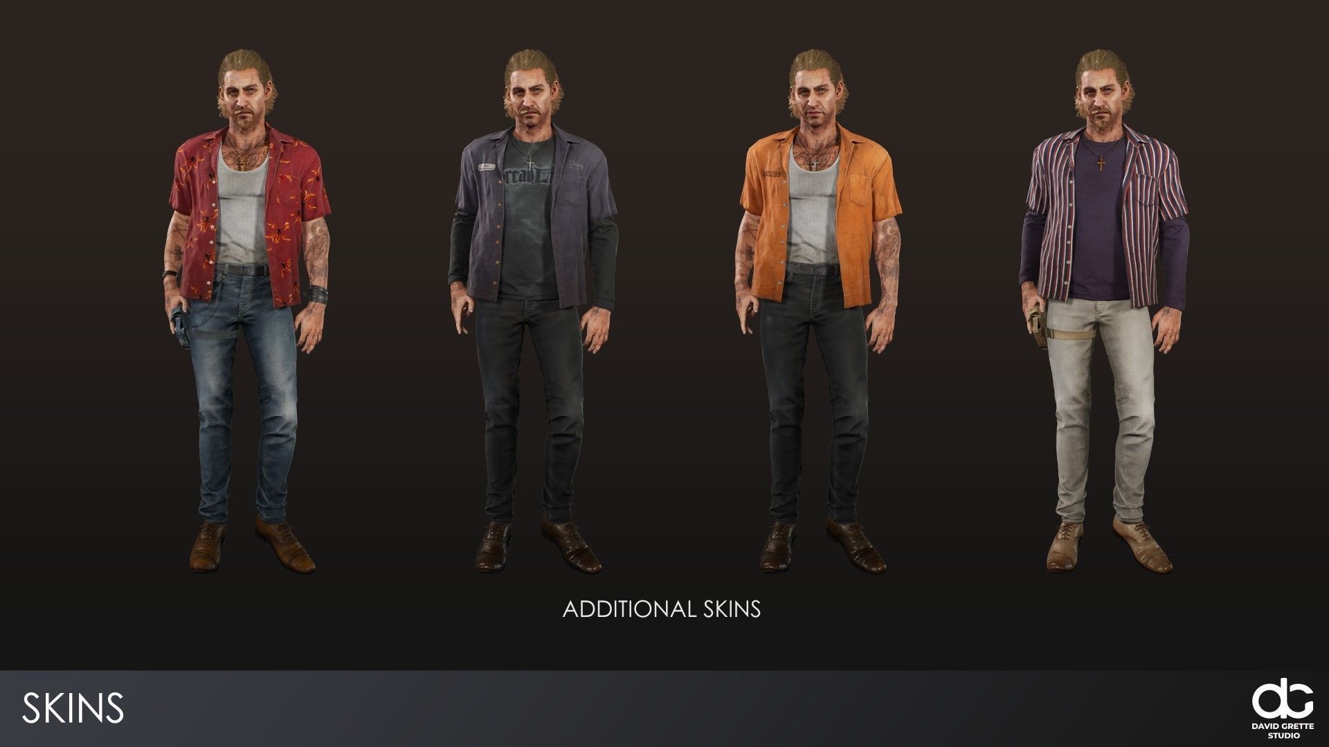 Adventure Characters Pack - Survival Survivor RPG Shooter Action Low-poly 3D model_9