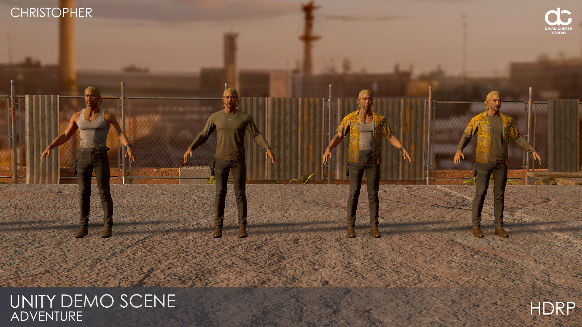 Adventure Characters Pack - Survival Survivor RPG Shooter Action Low-poly 3D model_55