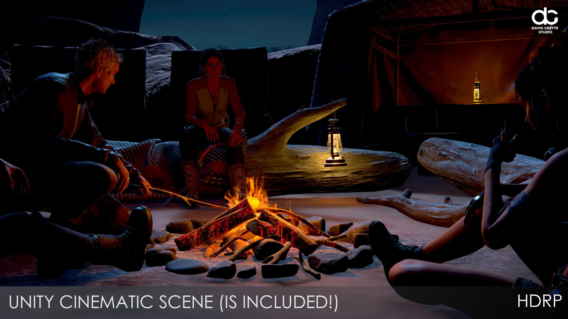 Adventure Characters Pack - Survival Survivor RPG Shooter Action Low-poly 3D model_37