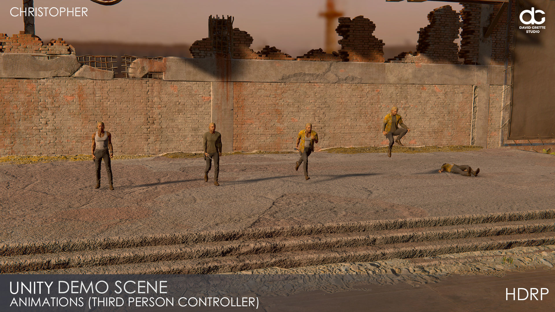 Adventure Characters Pack - Survival Survivor RPG Shooter Action Low-poly 3D model_50