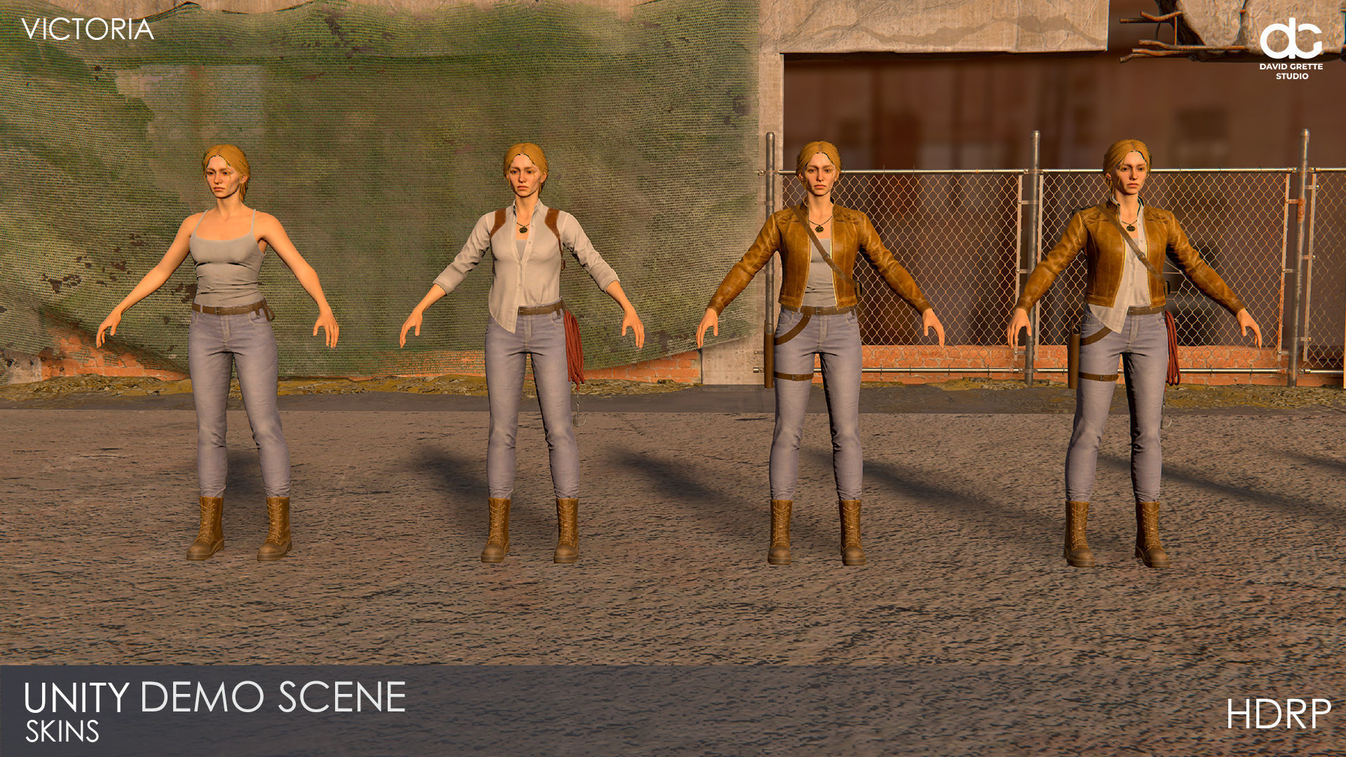 Adventure Characters Pack - Survival Survivor RPG Shooter Action Low-poly 3D model_105