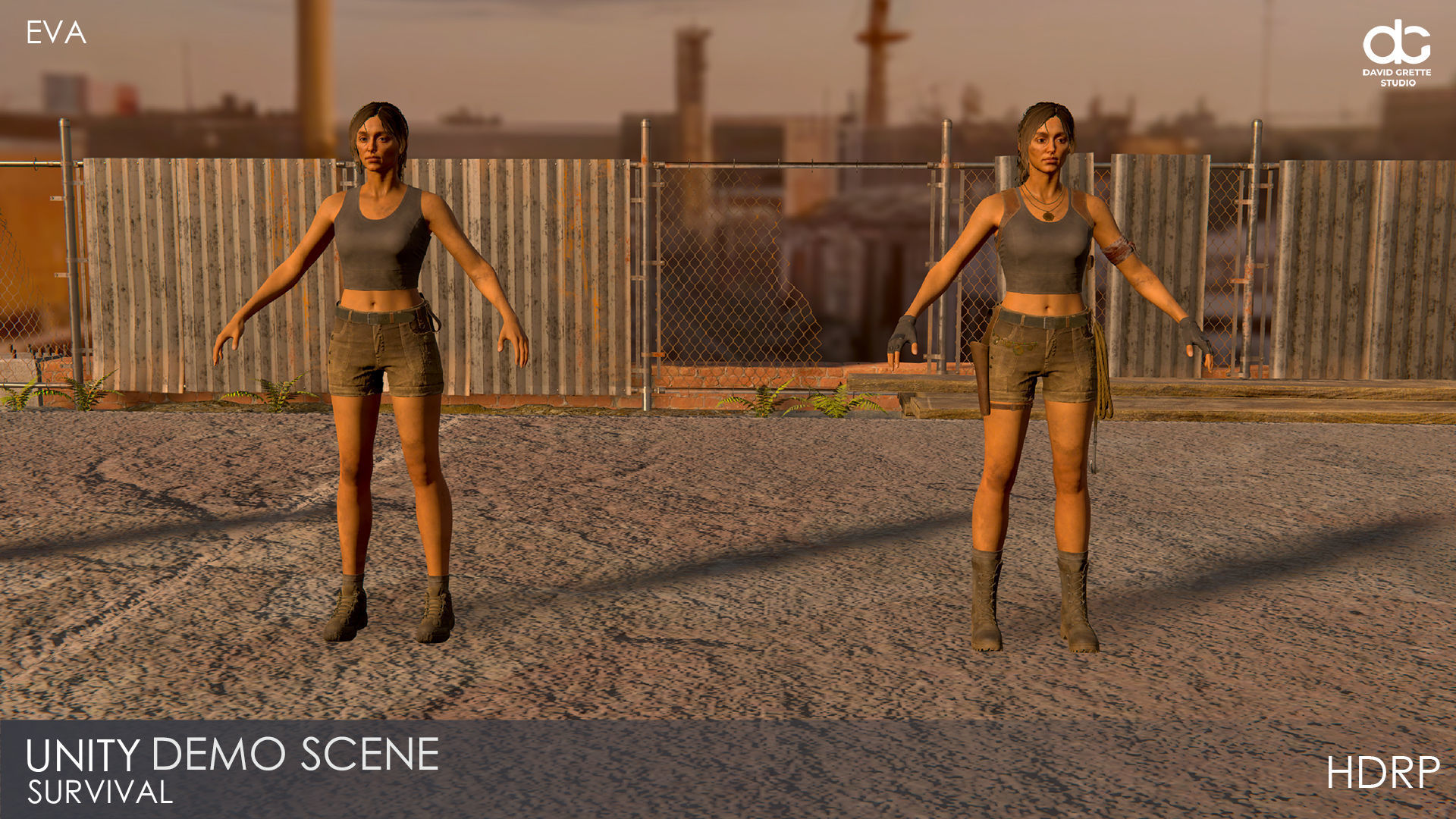 Adventure Characters Pack - Survival Survivor RPG Shooter Action Low-poly 3D model_70