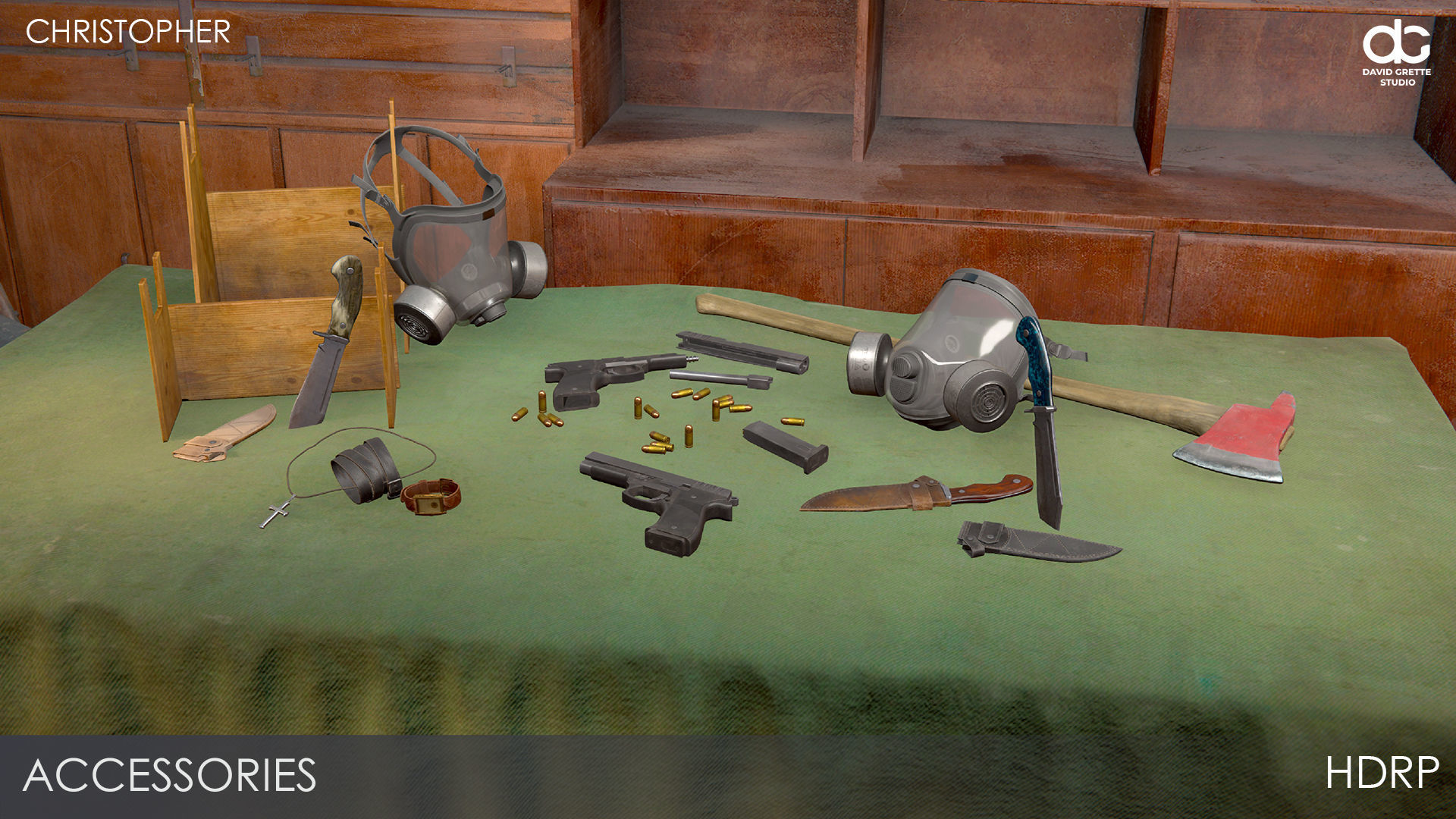 Adventure Characters Pack - Survival Survivor RPG Shooter Action Low-poly 3D model_60