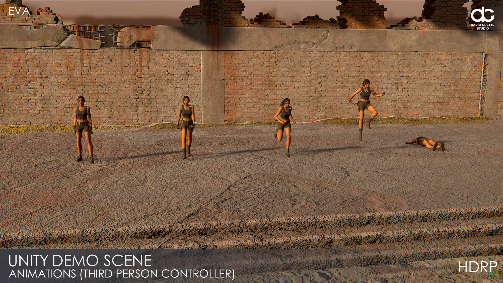 Adventure Characters Pack - Survival Survivor RPG Shooter Action Low-poly 3D model_64