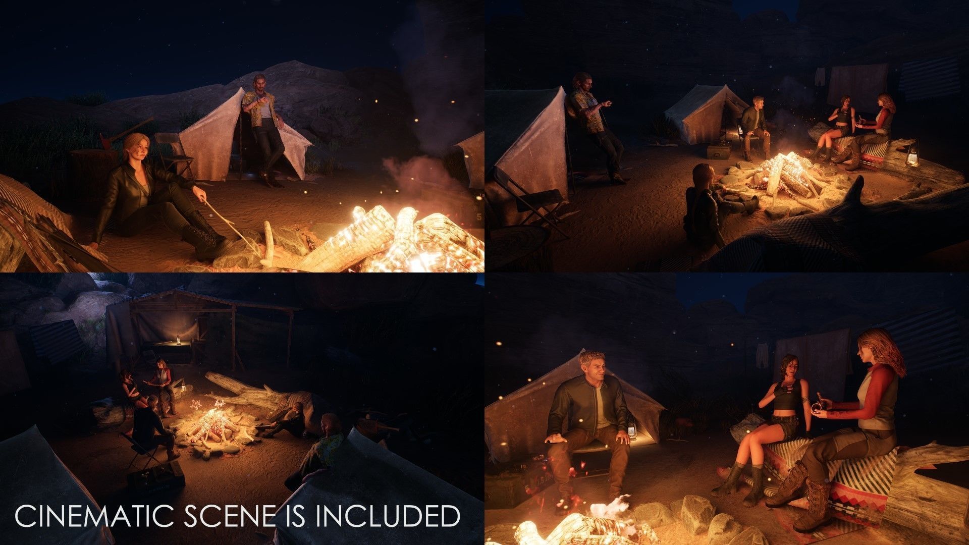 Adventure Characters Pack - Survival Survivor RPG Shooter Action Low-poly 3D model_27