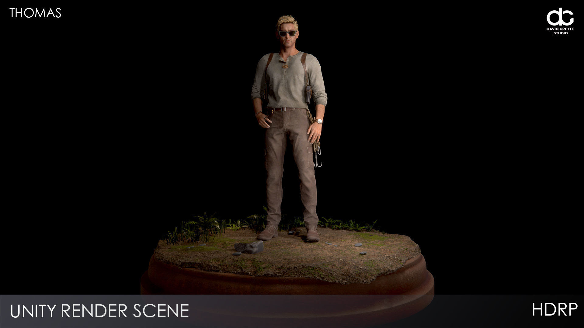 Adventure Characters Pack - Survival Survivor RPG Shooter Action Low-poly 3D model_103